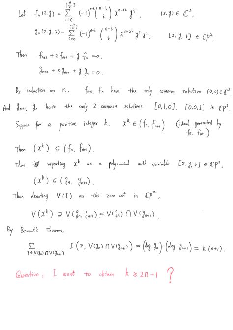 ag.algebraic geometry - a problem about ideals of polynomial rings ...