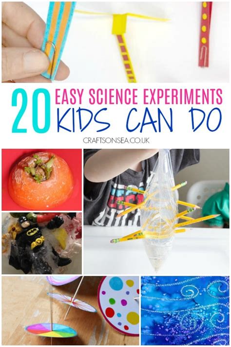 20 Easy Science Experiments For Kids - Crafts on Sea