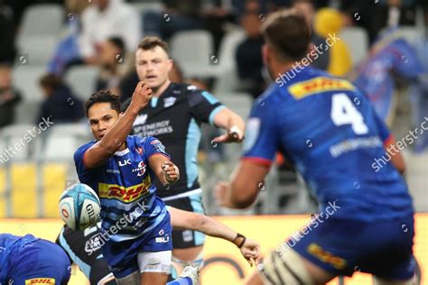 Herschel Jantjies Stormers Sends Ball Back Editorial Stock Photo - Stock Image | Shutterstock