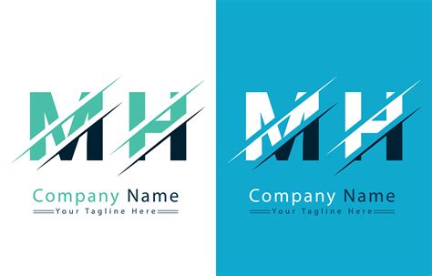 MH Letter Logo Design Concept. Vector Logo Illustration 31745007 Vector ...