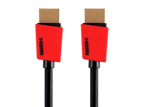 Monoprice High Speed HDMI Cable - 1.5 Feet - Red, 4K@60Hz, HDR, 4:4:4 ...