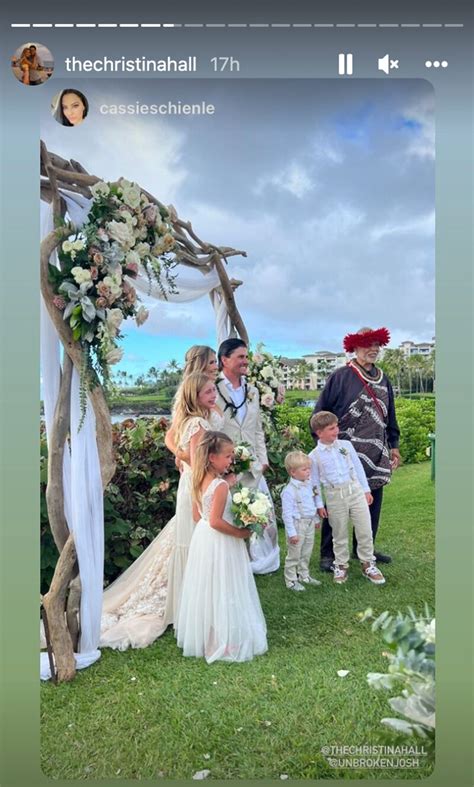 Christina Hall Shares Sweet Family Photo from Intimate Maui Wedding Ceremony with Josh Hall