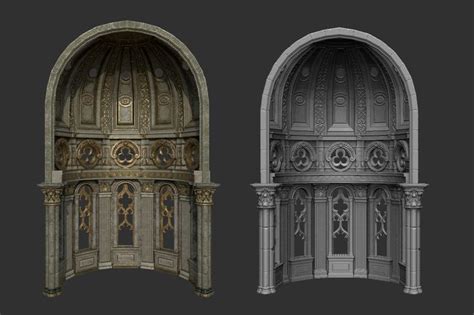 Saint Mary's Cathedral Concept Art Prop, SZU | Interior concept art ...