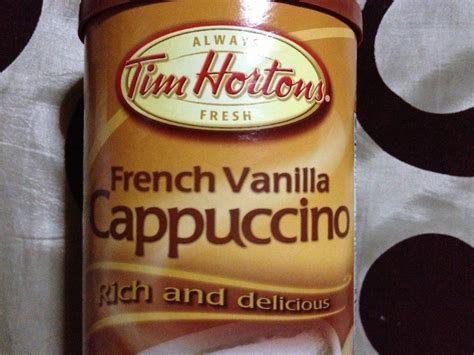 Stylestat: Tim Hortons French Vanilla Cappuccino