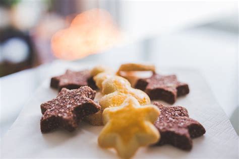 Bokeh Star Shaped Cookies Royalty Free Photo