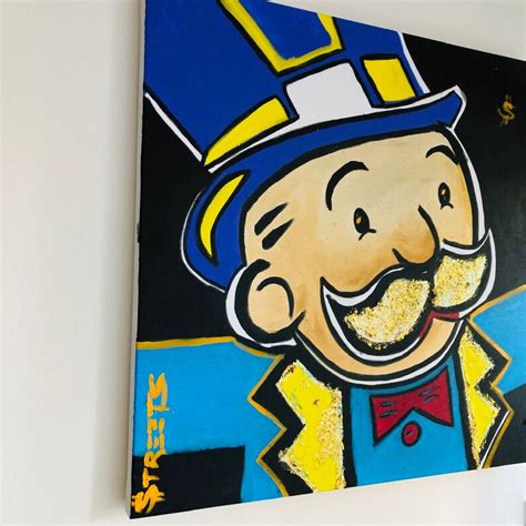 Monopoly Original Painting mr Monopoly 2 Canvas by - Etsy