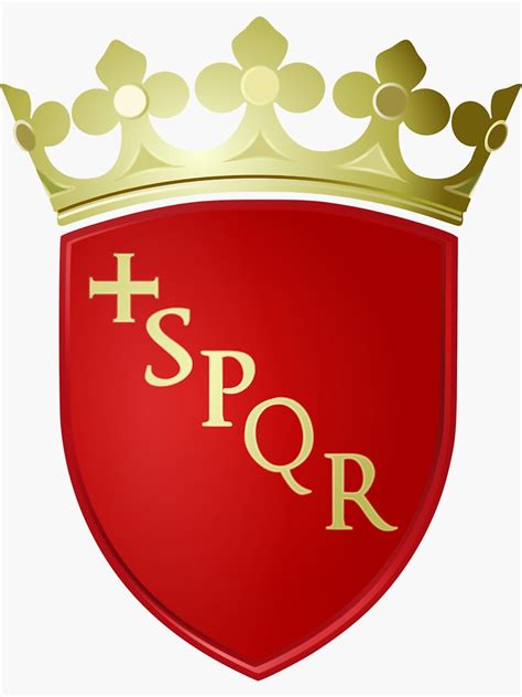 "Coat of Arms of Rome" Sticker by abbeyz71 | Redbubble