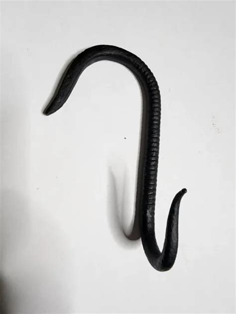 VINTAGE ANTIQUE CAST Iron Twisted Metal S Hook $39.99 - PicClick