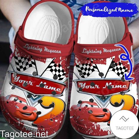 Personalized Lightning Mcqueen Crocs Clogs - Tagotee