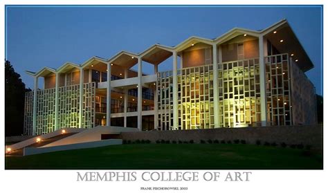 MCA at night. | Memphis college, College art, Memphis