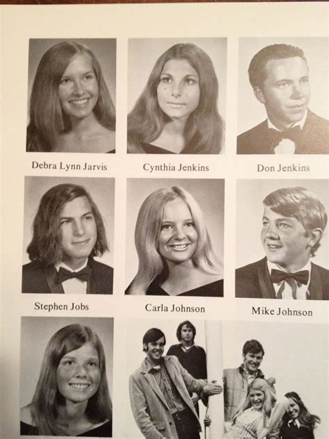 Steve Jobs' senior portrait in the 1972 Homestead High School Yearbook | Steve jobs, Ronald ...