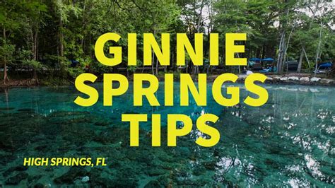 Plan A Ginnie Springs Camping Trip - YouTube