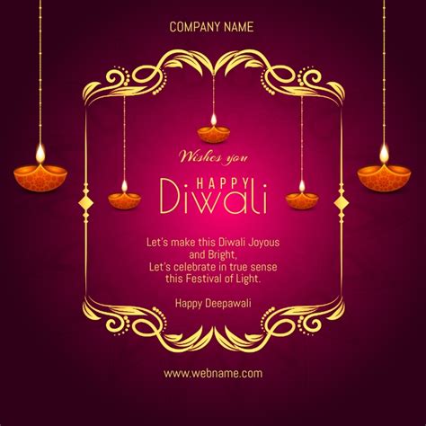 Copy of diwali greetings card | PosterMyWall