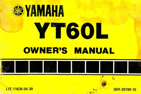 1984 Yamaha YT60L Tri-Zinger ATC Owners Manual