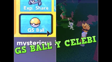 Como Conseguir la GS Ball y a Celebi en Pokemon Brick Bronze - YouTube