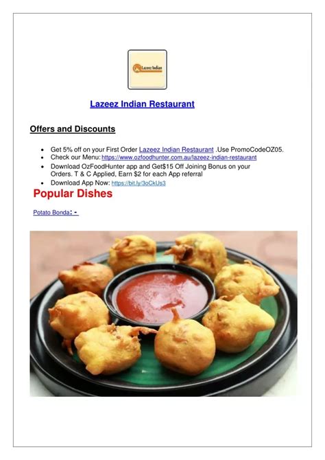 PPT - 5% Off - Lazeez Indian Restaurant Menu Bayswater, VIC PowerPoint ...