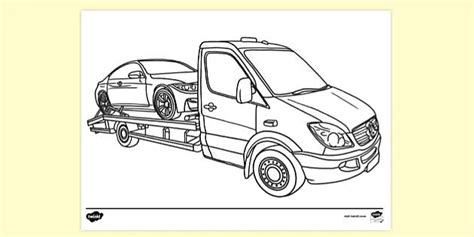 Tow Truck Coloring Pages