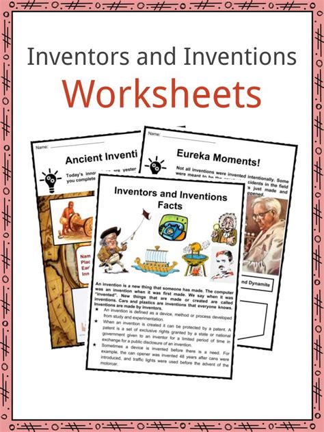 Inventors and Inventions Facts & Worksheets for Kids