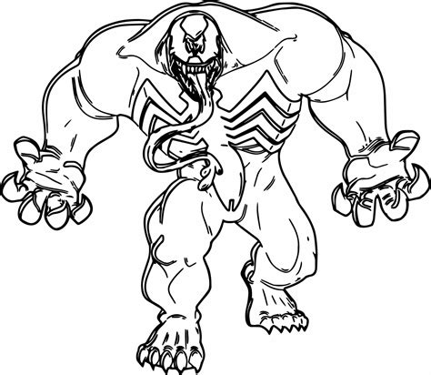 Monster Venom Coloring Page - Free Printable Coloring Pages for Kids