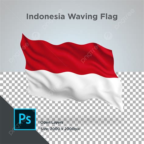 Indonesia Flag Waving Hd Transparent, Indonesia Flag Wave Design Transparent Psd, Flags, Flag ...