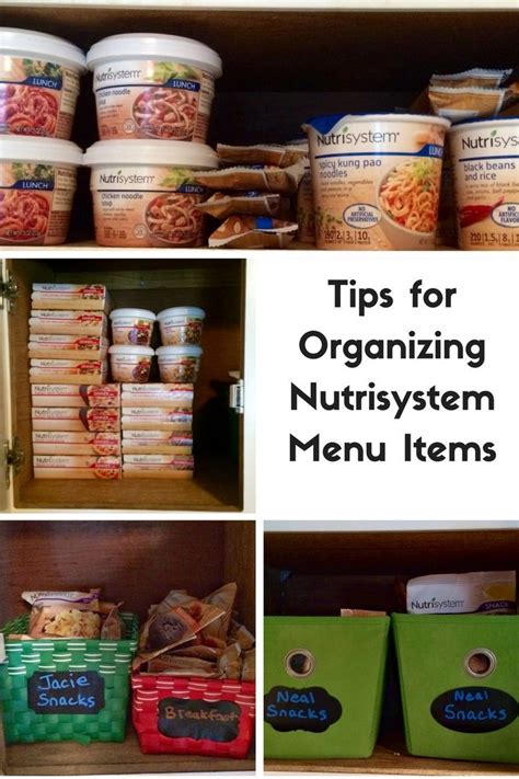 Tips for Organizing Nutrisystem Menu Items in Home | Nutrisystem diet, Nutrisystem recipes, Low ...