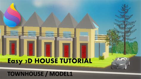 How to create 3d House Apartment using Paint 3D | Townhouse 3d - YouTube