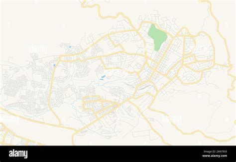 Printable street map of Mutare, Zimbabwe. Map template for business use Stock Vector Image & Art ...