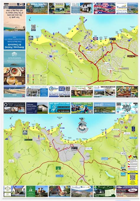 G P Holidays - Here's a handy map of Newquay town centre...