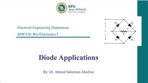 Electronics1:Diode Applications - YouTube