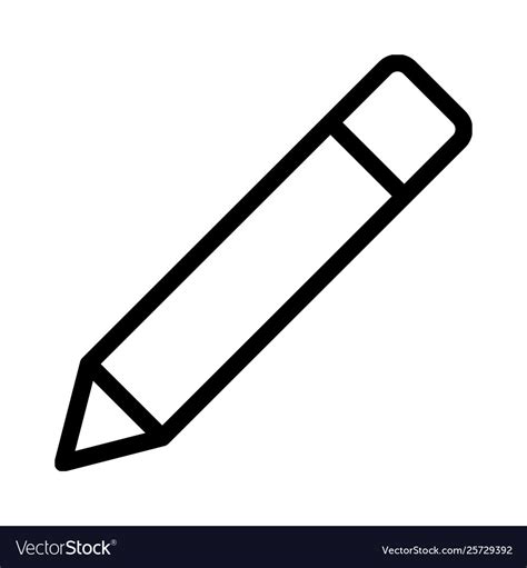 Pencil drawing tool feature in design software Vector Image