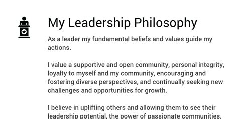 Leadership Philosophy - Infogram