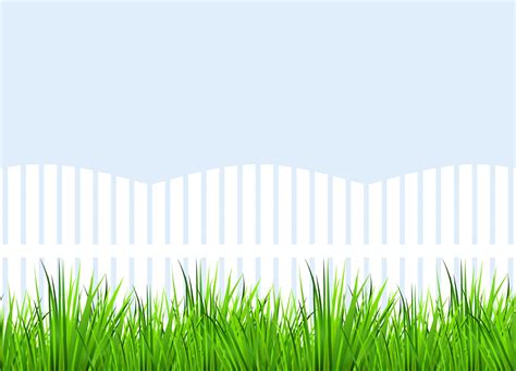 Garden Fence Grass Illustration Free Stock Photo - Public Domain Pictures