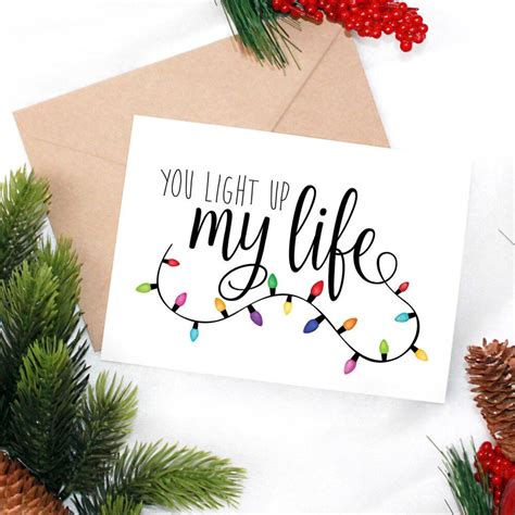 You Light Up My Life Digital 5x7 Printable Folded Card - Size When ...