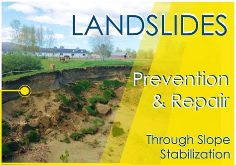 Landslides: Prevention & Repair Through Slope Stabilization