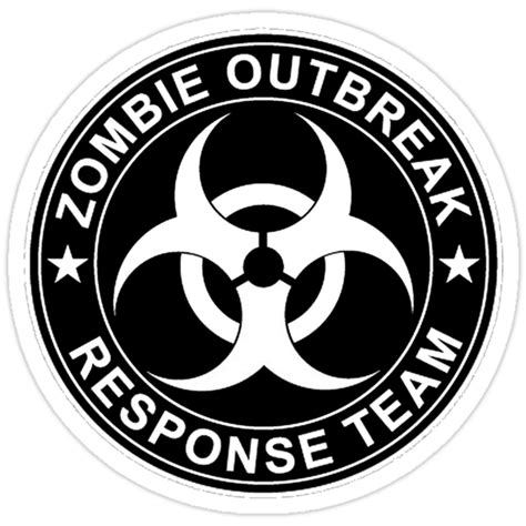 "Zombie Outbreak Response Team Logo" Stickers by 8675309 | Redbubble