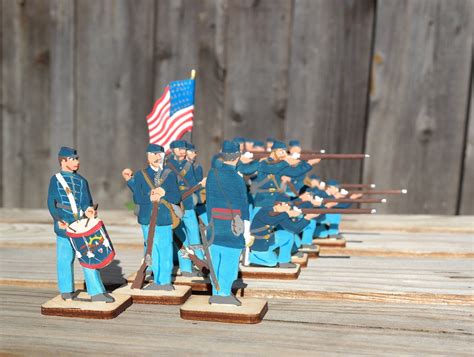 Wooden soldiers toy Set Civil war in America the Union is | Etsy ...