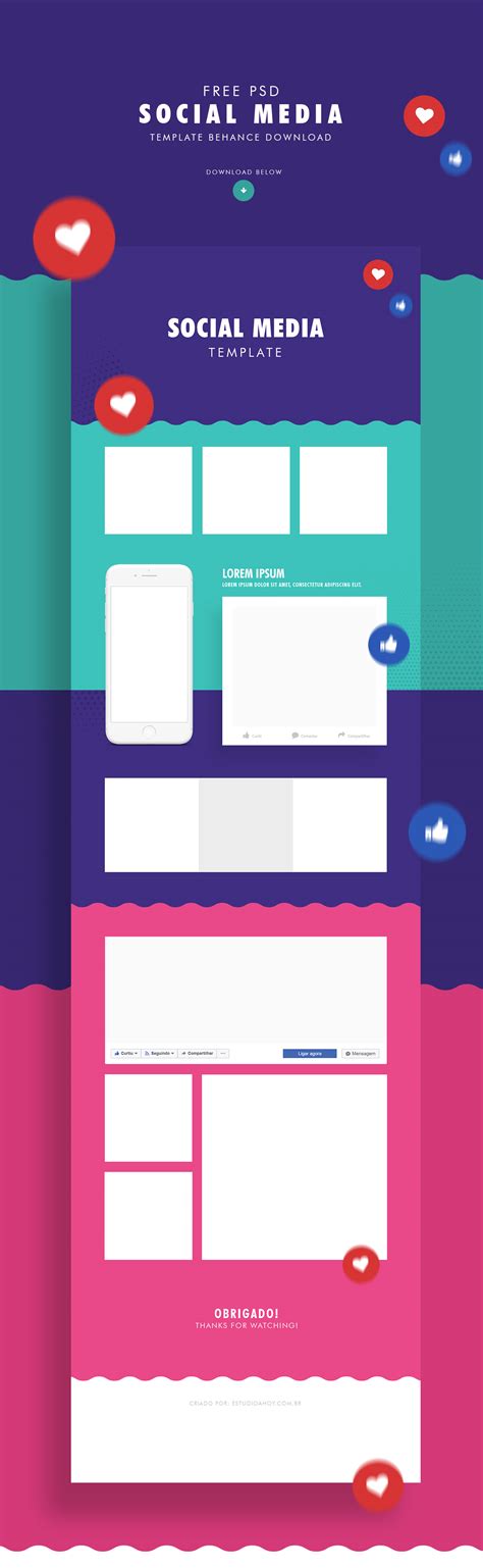 Social Media FREE TEMPLATE :: Behance