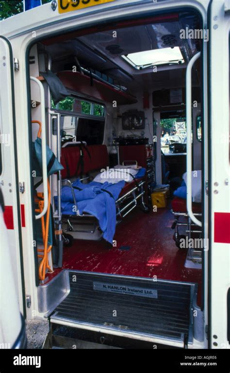 Inside of London ambulance Stock Photo - Alamy