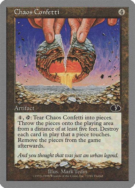 Chaos Confetti - Unglued - Magic: The Gathering