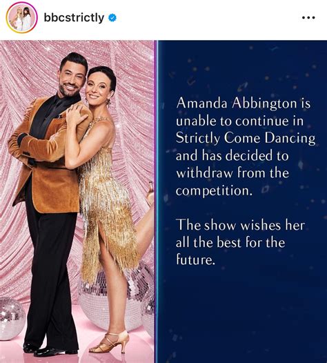 Amanda has left Strictly Come Dancing : r/strictlycomedancing