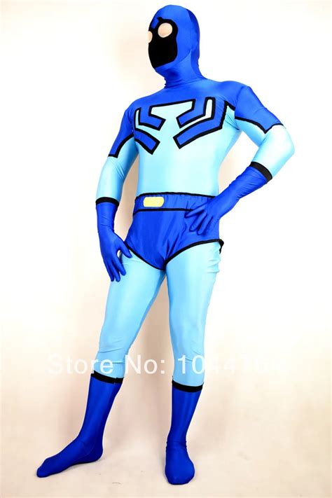 Aliexpress.com : Buy Blue Beetle Costume Ted Kord Blue Beetle Spandex Cosplay Suit Halloween ...