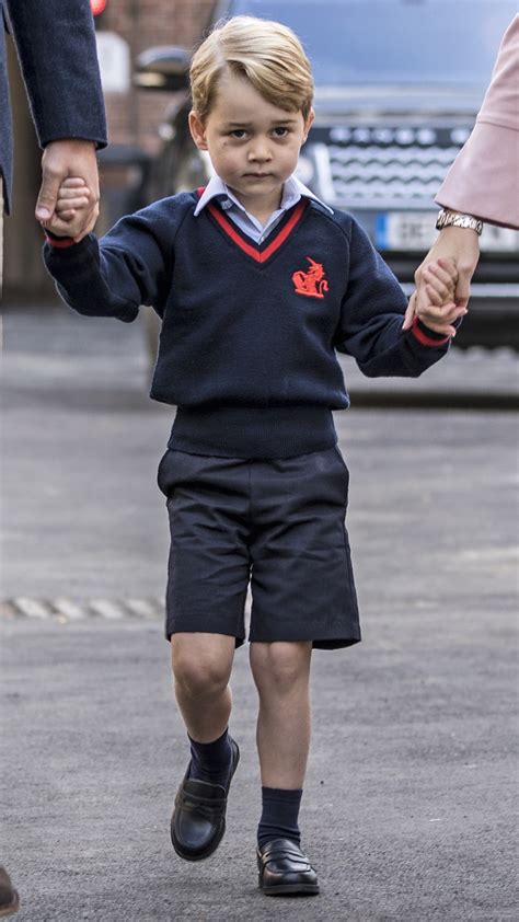 Prince George Arrives for His First Day of School | Vogue