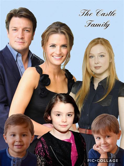 A Fantasy poster I put together of Stana Katic and the rest of the Castle Family. #stanakatic # ...