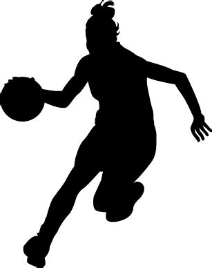 Basketball Girl Silhouette at GetDrawings | Free download