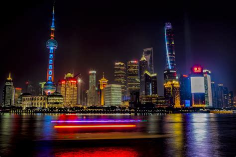 Shanghai Pudong Skyline at Night – Patrick Leigh Perspectives