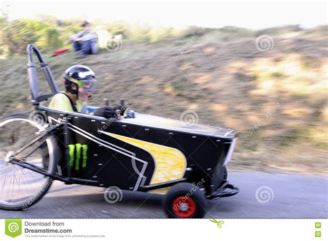 Soapbox Race Organized in the Village of Tornac Editorial Photo - Image ...