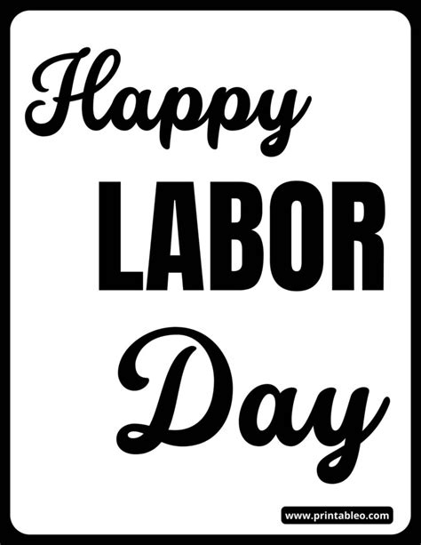 20+Printable Labor Day Signs |Open, Closed, Celebration Sign