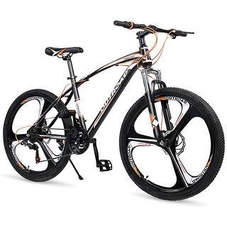 26 inch Mountain Bike, Aluminum/Carbon Steel Frame, 21-Speed Dual Disc ...