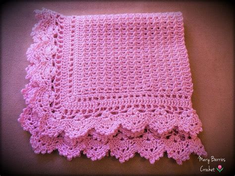 Baby blanket ...with a beautiful lace border