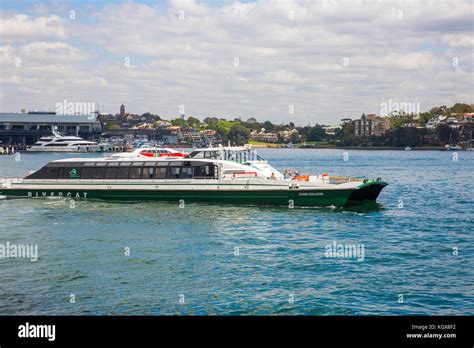 Sydney rivercat ferry on Parramatta River in Sydney,Australia Stock ...